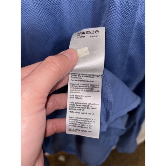 Columbia Shirt Mens XXL Button Up Navy Blue & Maroon Omni Shade Vented Lot Of 2 - Picture 7 of 12